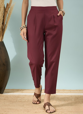 D K W Regular Fit Women Multicolor Trousers