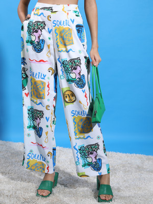 Tokyo Talkies Regular Fit Women Multicolor Trousers