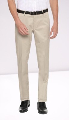 Kurus Slim Fit Men Beige Trousers