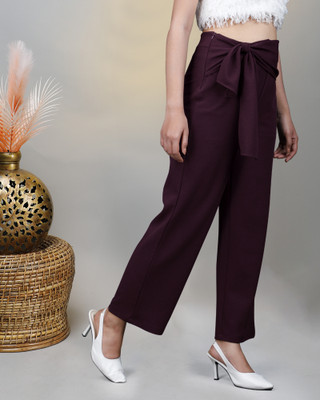 EyeBogler Relaxed Women Brown Trousers