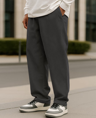 SZN Regular Fit Men Grey Trousers