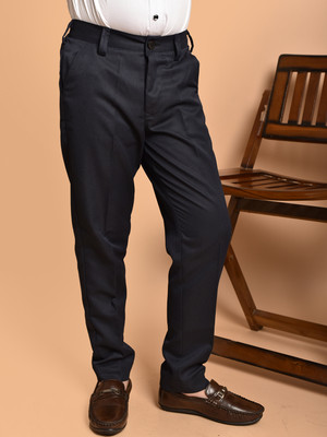 PRINTCULTR Regular Fit Boys Black Trousers