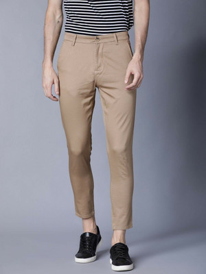 HIGHLANDER Slim Fit Men Beige Trousers