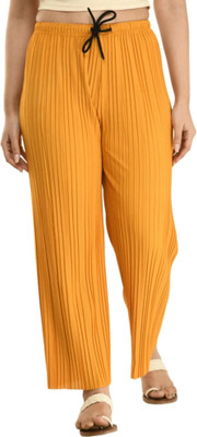 Janicks Loose Fit Women Yellow Trousers