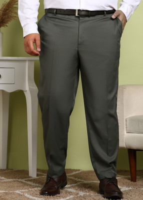 METRONAUT PLUS Regular Fit Men Grey Trousers
