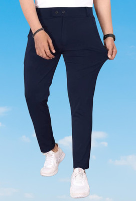 Nk staylish Slim Fit Men Blue Trousers