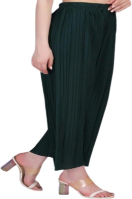 SP FASHION Flared Women Green Trousers