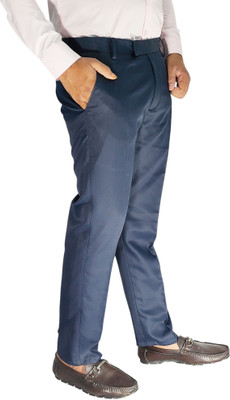 BAKIS BOREN Regular Fit Men Light Blue Trousers
