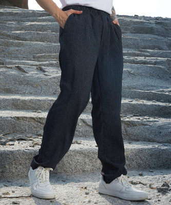CAMPUS SUTRA Regular Fit Men Black Trousers