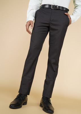 Raymond Slim Fit Men Maroon Trousers