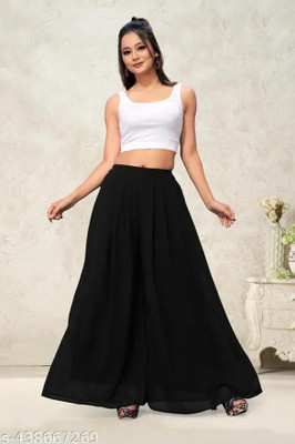 VSPCreation Regular Fit Women Black Trousers