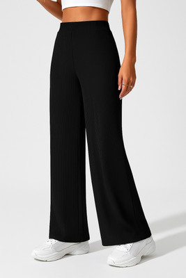 Roadster Regular Fit Women Black Trousers