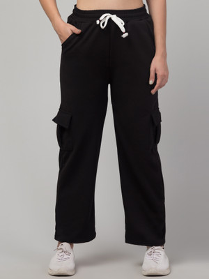 CROWN KING GARMENTS Loose Fit Women Black Trousers