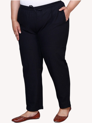 Prin Fashion House Regular Fit Women Dark Blue Trousers