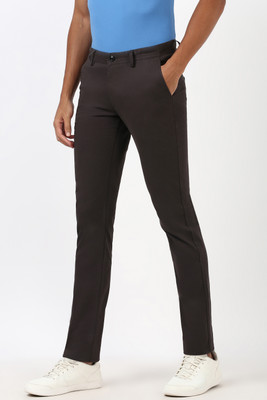 PETER ENGLAND Skinny Fit Men Grey Trousers