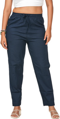 LoveiT Regular Fit Women Dark Blue Trousers