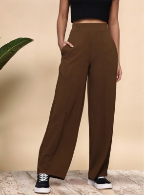 AA-HA! Regular Fit Women Brown Trousers