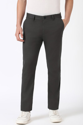 PETER ENGLAND Regular Fit Men Green Trousers