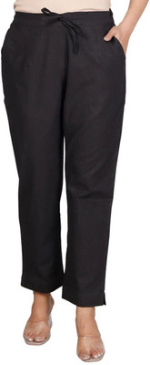 D-image Regular Fit Women Black Trousers