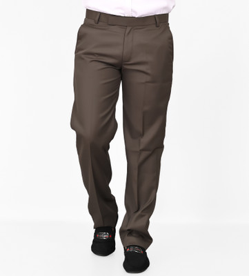GFOB Regular Fit Men Brown Trousers