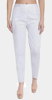 LOVO Regular Fit Women White Trousers