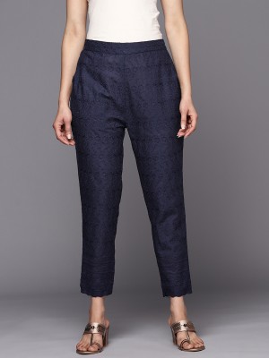 LIBAS Regular Fit Women Blue Trousers