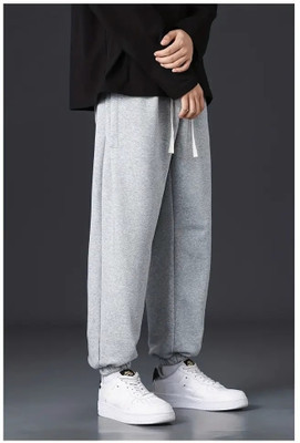 Dockstreet Loose Fit Men Grey Trousers