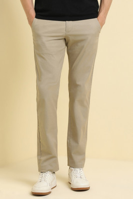 Allen Solly Slim Fit Men Beige Trousers