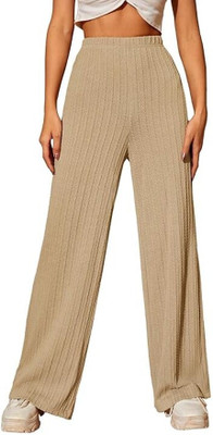 Khdijh Creation Regular Fit, Comfort Fit Women Beige Trousers