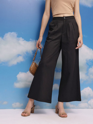 CORSICA Relaxed Women Black Trousers
