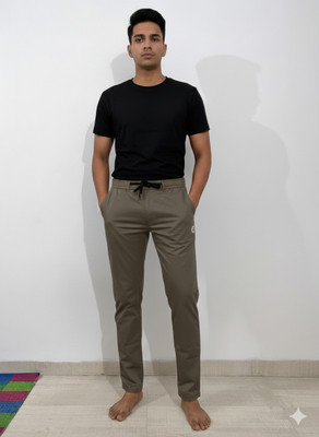 ABD ENT Regular Fit Men Grey Trousers