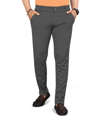 DARSHAN CREATION Slim Fit Men Grey Trousers