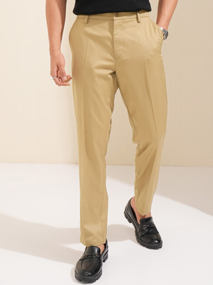 HIGHLANDER Slim Fit Men Khaki Trousers