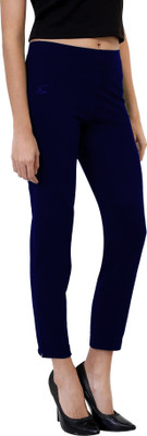 Kapok Gold Regular Fit Women Dark Blue Trousers