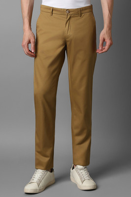 LOUIS PHILIPPE Slim Fit Men Khaki Trousers