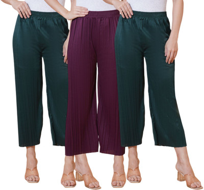 Kintu Parantu Regular Fit Women Multicolor Trousers