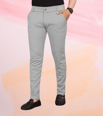 Tip Top Regular Fit Men Grey Trousers