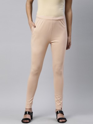 TWIN BIRDS Skinny Fit Women Beige Trousers