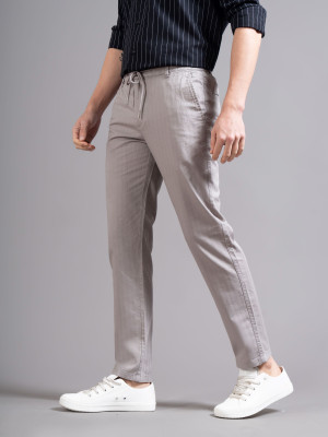 British Club Slim Fit Men Grey Trousers