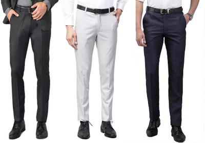 SLC Regular Fit Men Multicolor Trousers