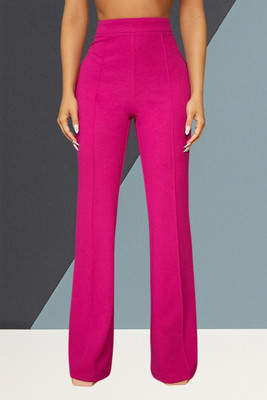 AKOTTY Comfort Fit, Regular Fit Women Pink Trousers