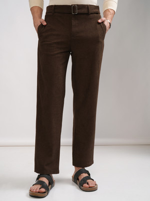 HIGHLANDER Relaxed Men Brown Trousers