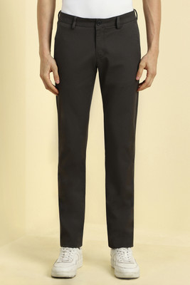 Allen Solly Regular Fit Men Black Trousers