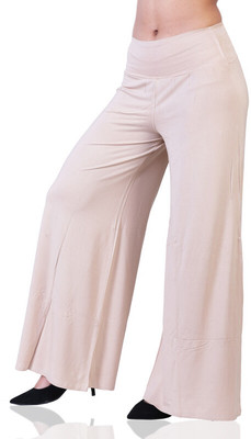 Laasa Sports Flared Women Beige Trousers