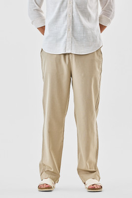 Snitch Relaxed Men Beige Trousers