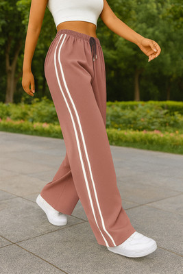 CitySquad Regular Fit Women Pink, White Trousers