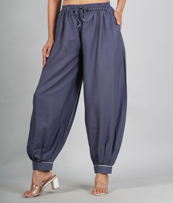 AARMAD Relaxed Women Grey Trousers