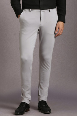 LOUIS PHILIPPE Tapered Men Grey Trousers