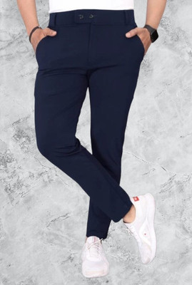 Advikfashion Slim Fit Men Blue Trousers