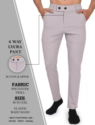 STYROVA Solid Men Grey Track Pants